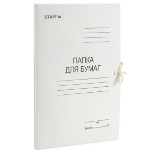 Папка для бумаг с завязками картонная Office Space, плотность 300 г/м2, до 280 листов, 158537